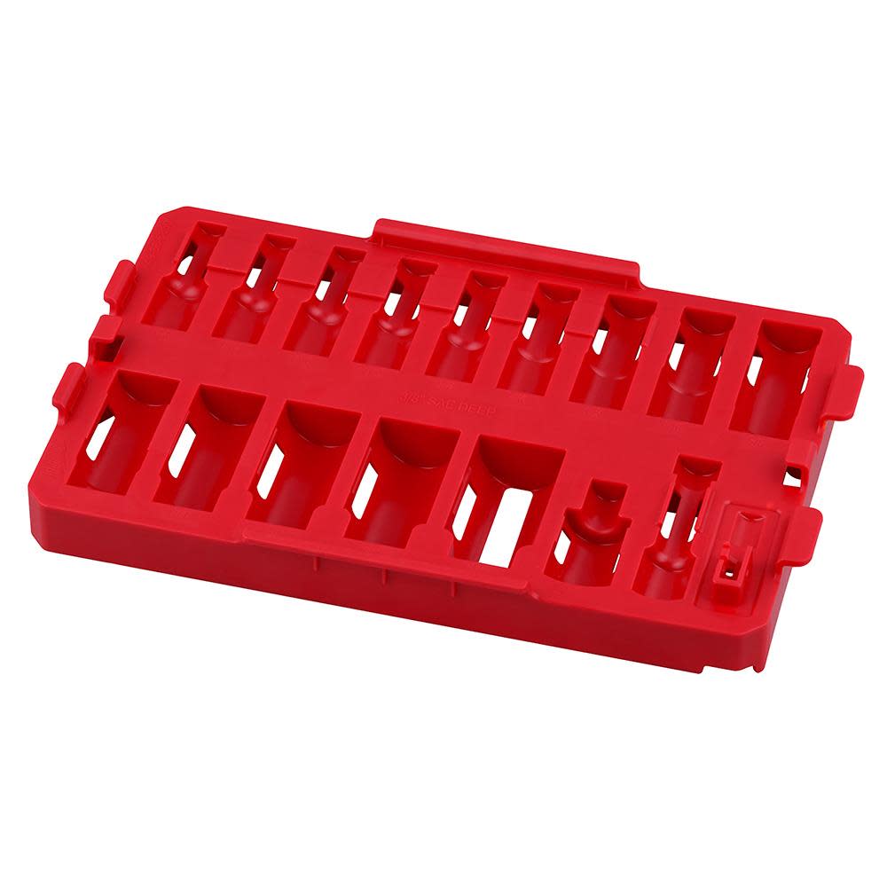 Milwaukee SHOCKWAVE Impact Duty Socket 3/8 Dr 17pc Tray Only - Ascmtools