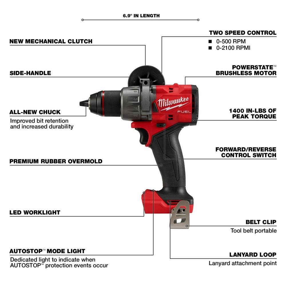 Milwaukee M18 FUEL 1/2″ Drill/Driver - Ascmtools