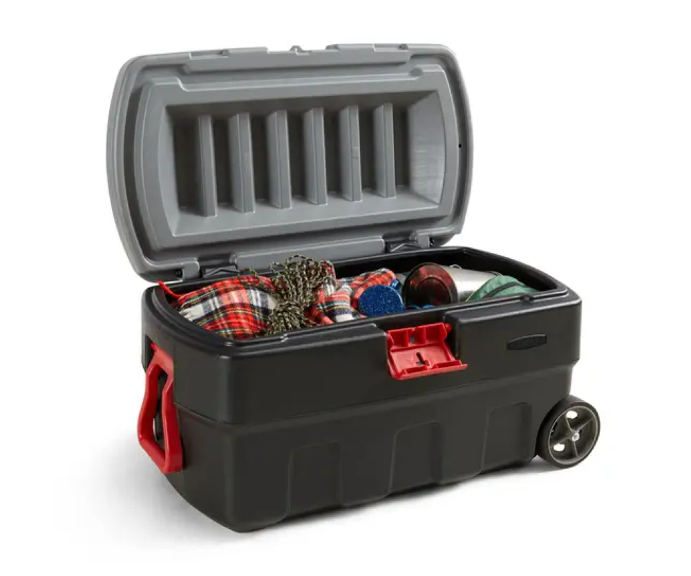 Rubbermaid Wheeled Storage Tote 35 Gallon - Ascmtools