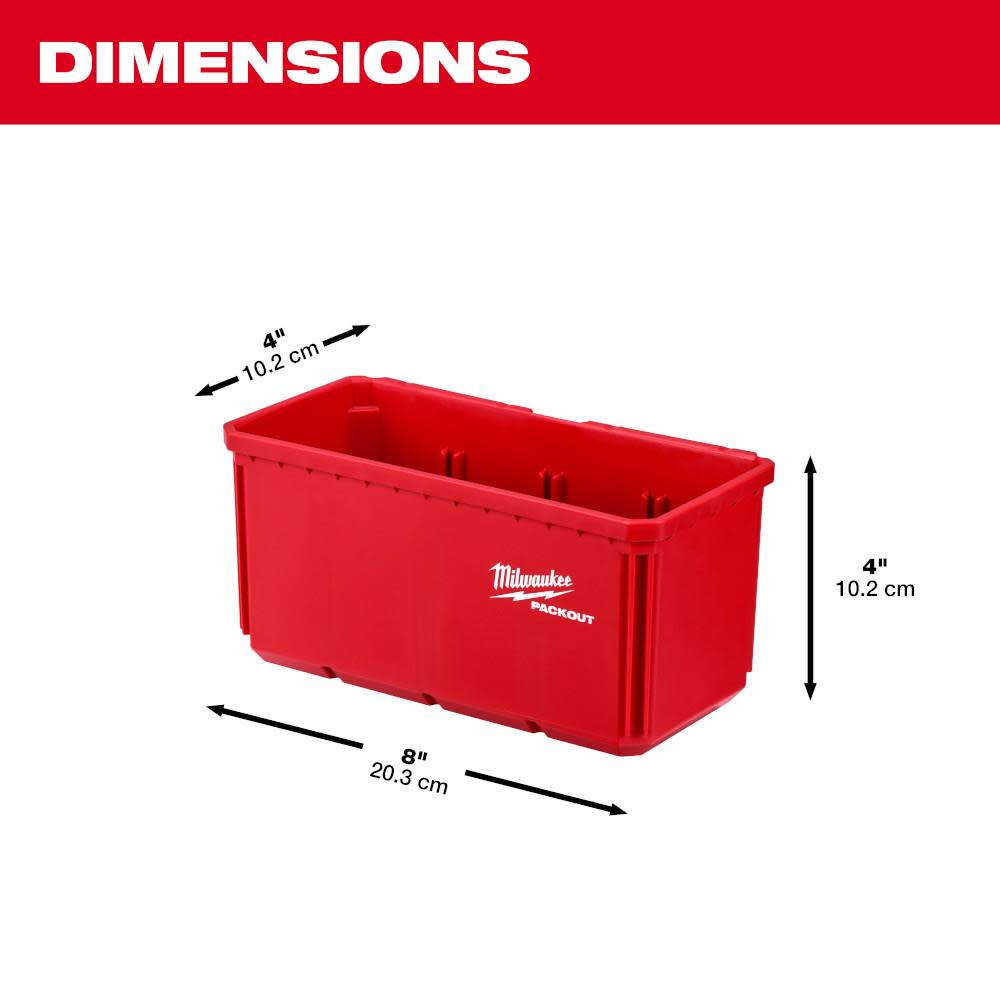 Milwaukee Large Bin Set for PACKOUT 2pk - Ascmtools