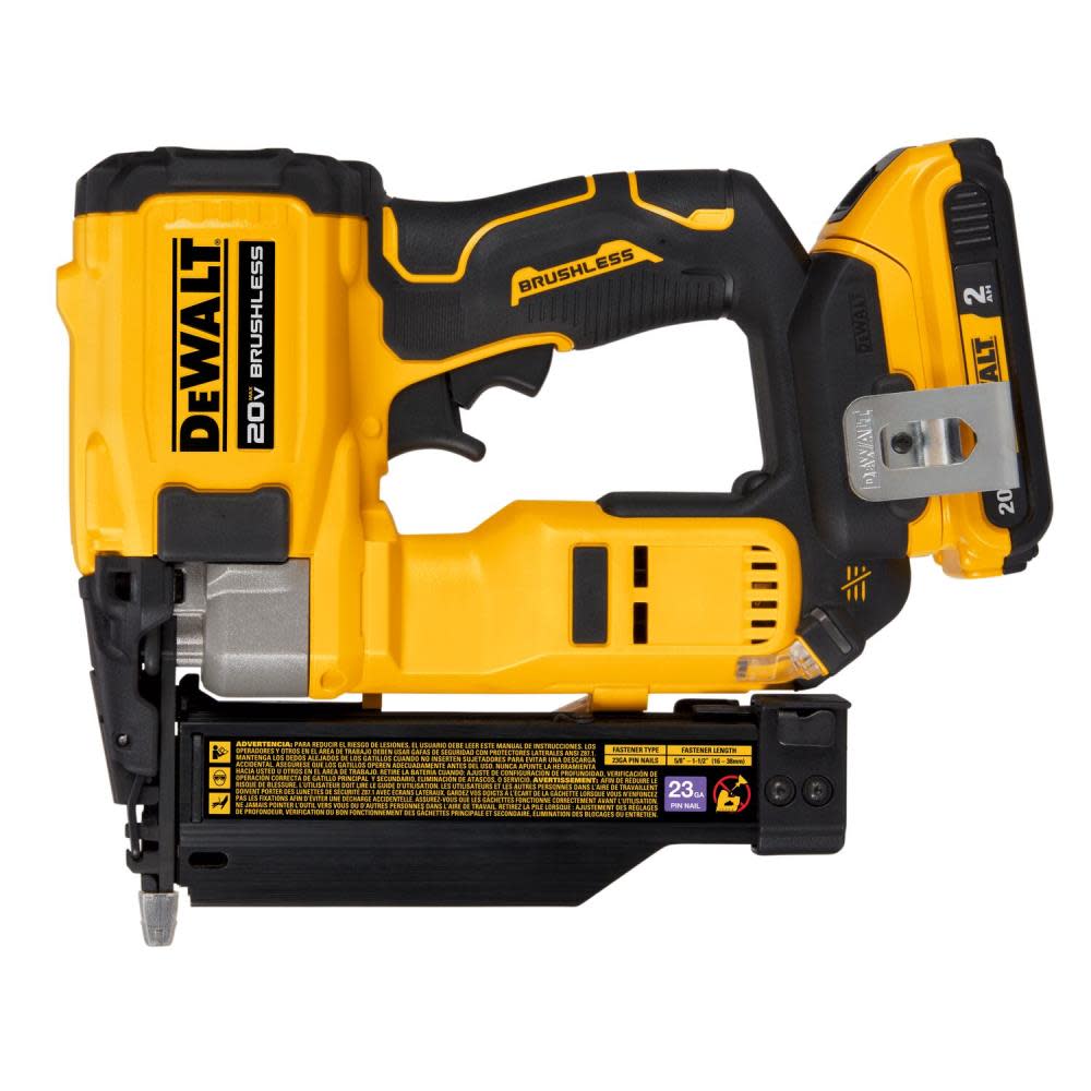 DEWALT ATOMIC Compact Series 20V MAX Pin Nailer 23 Gauge Kit - Ascmtools