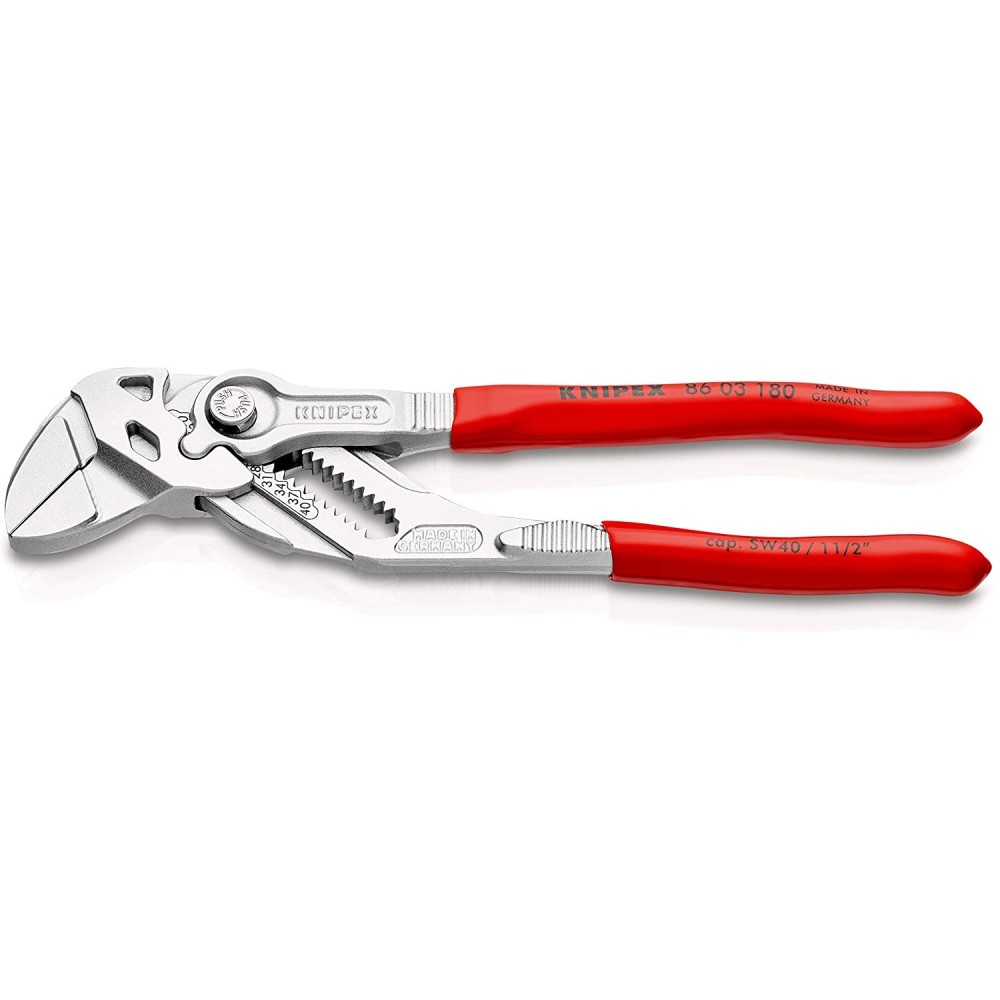 Knipex Pliers Wrench Chrome Plated 180mm - Ascmtools