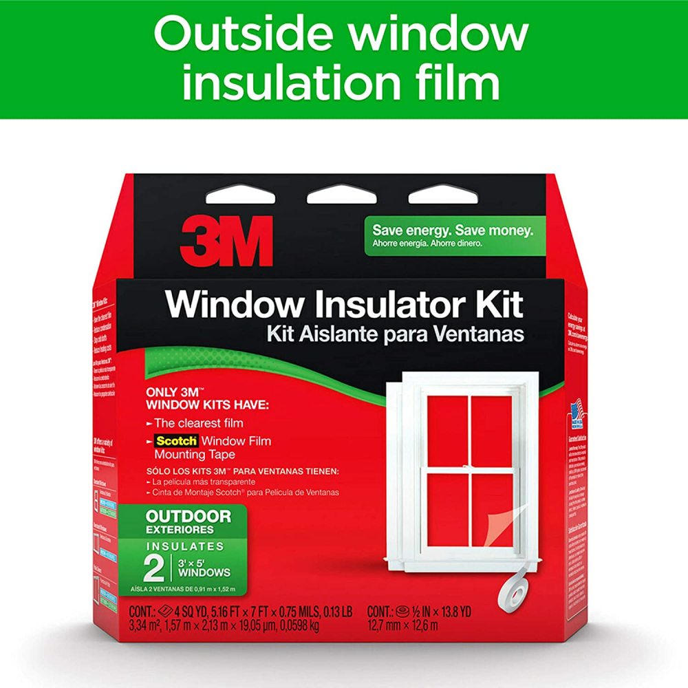 3M Outdoor Window Insulator Kit 2pk - Ascmtools