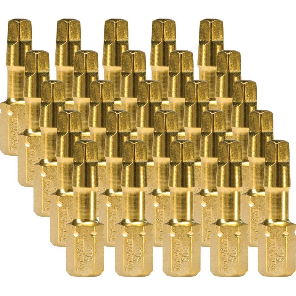 Makita Impact Gold #2 Square Insert Bit (25-Pack) - Ascmtools
