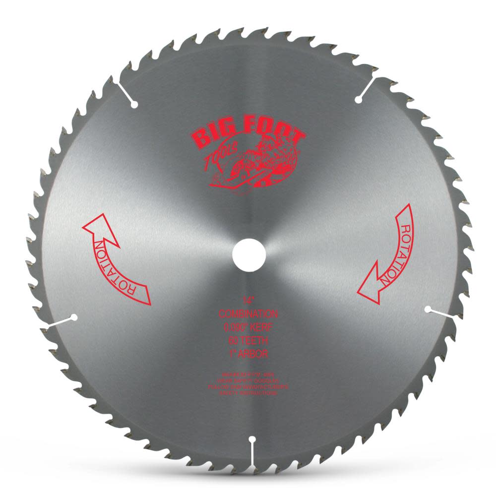 Big Foot Tools Big Boy 14 In. 60 Tooth Blade – BL-1460T - Ascmtools