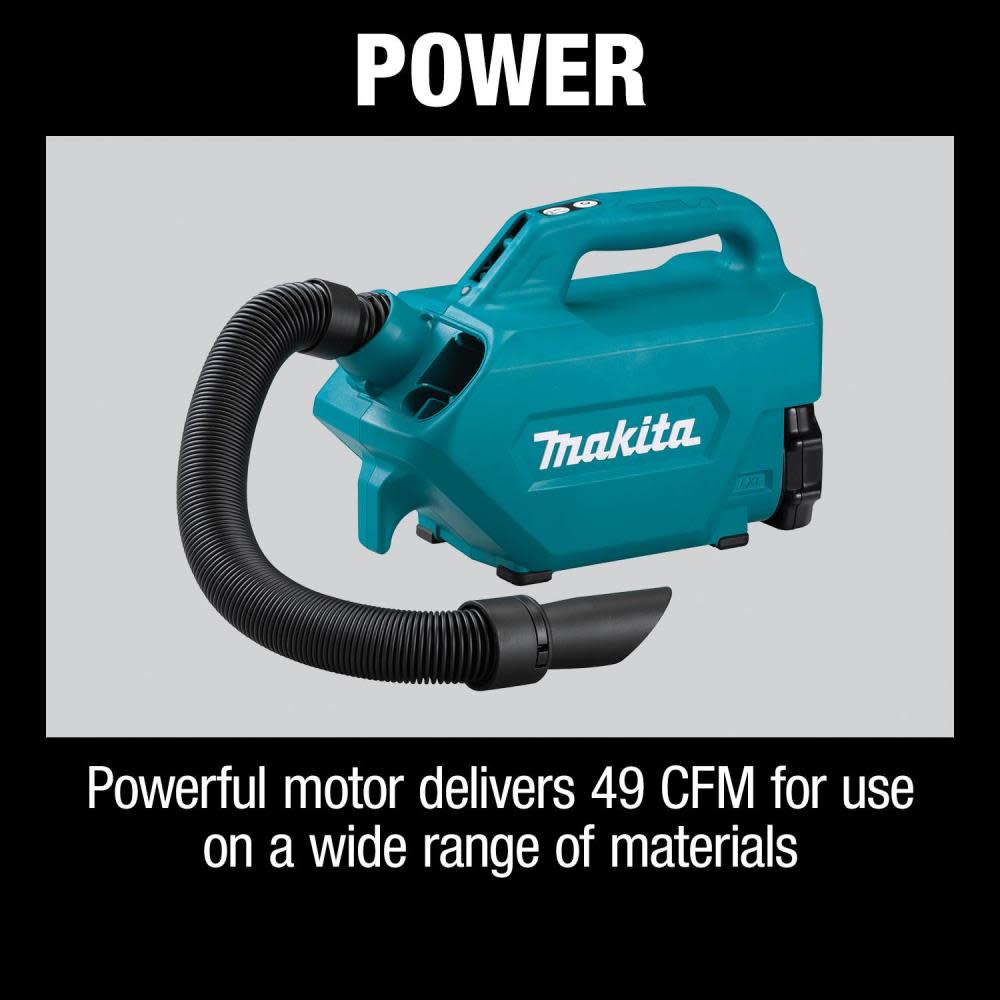 Makita 18V LXT Lithium-Ion Compact Handheld Canister Vacuum Kit (1.5Ah) - Ascmtools