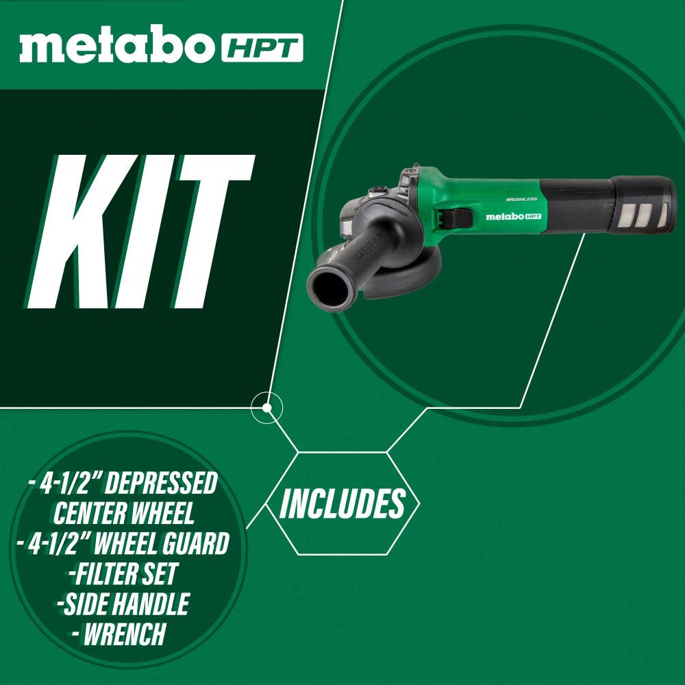 Metabo HPT 4.5″ 12 Amp Slide Switch Grinder - Ascmtools
