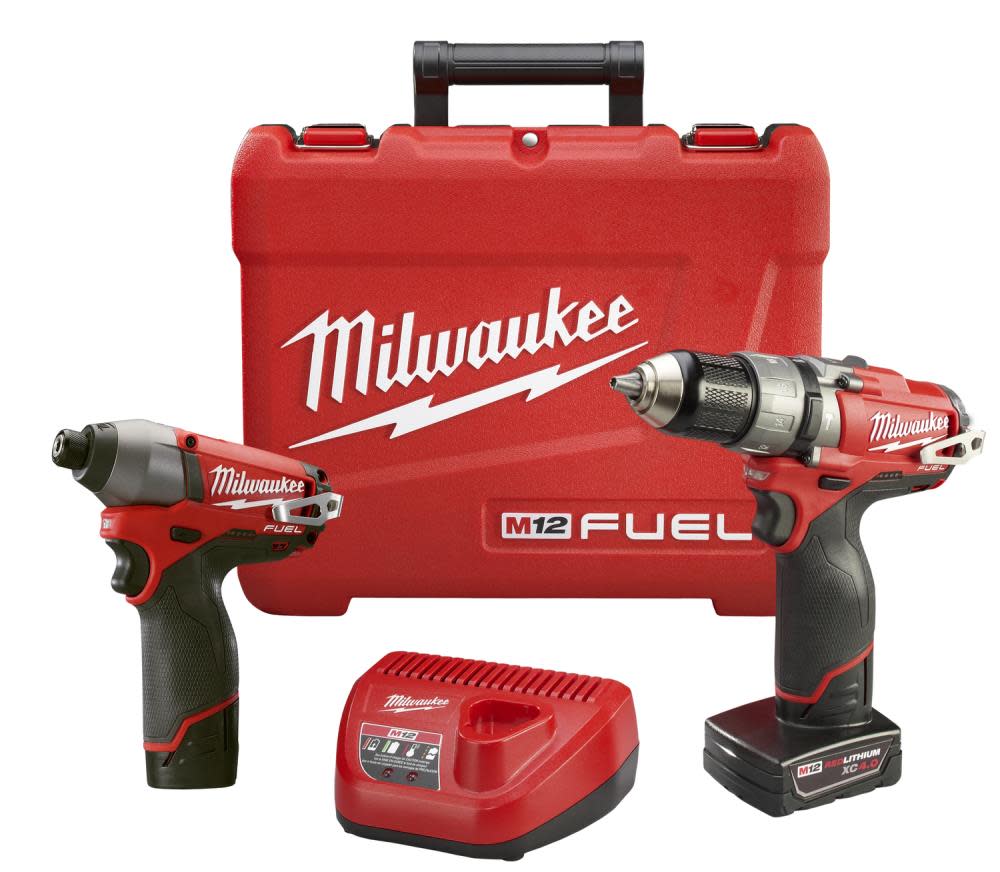 Milwaukee M12 FUEL Hammer Drill/Impact Kit Reconditioned - Ascmtools