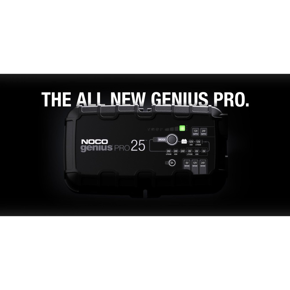 Noco Smart Battery Charger 6V/12V/24V 25A Multi Voltage - Ascmtools