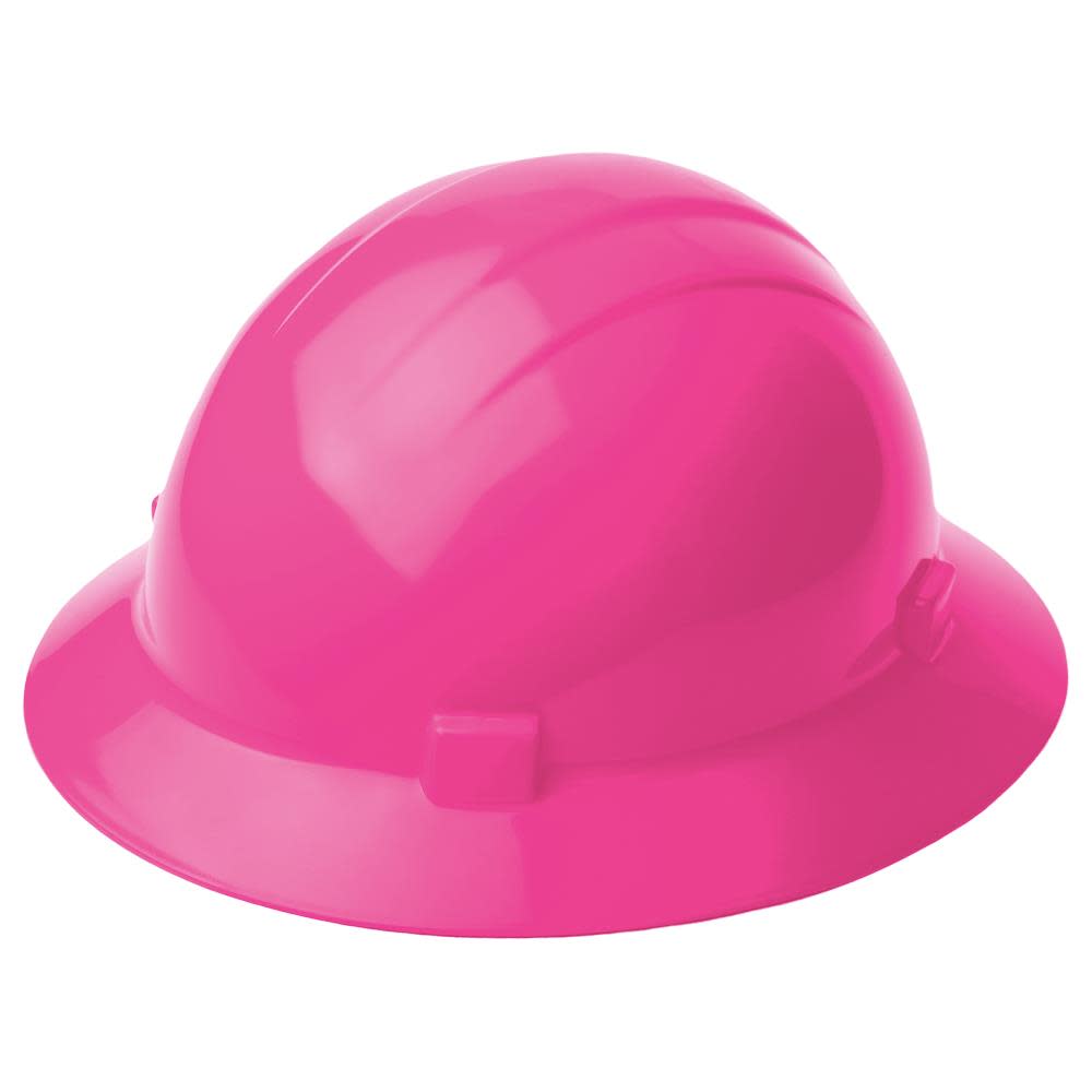 ERB Americana Full Brim Hard Hat Standard Suspension – Hi Viz Pink - Ascmtools