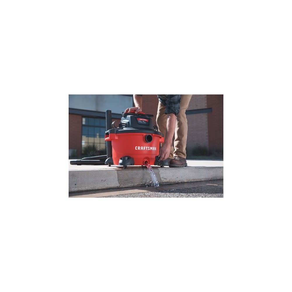 Craftsman Wet/Dry Vacuum with Attachments 12 Gallon 120V 6HP Peak - Ascmtools