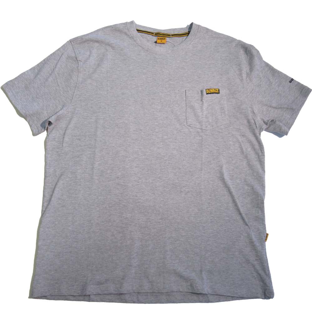 DEWALT Guaranteed Tough Pocket T-Shirt Heather Gray 2X - Ascmtools