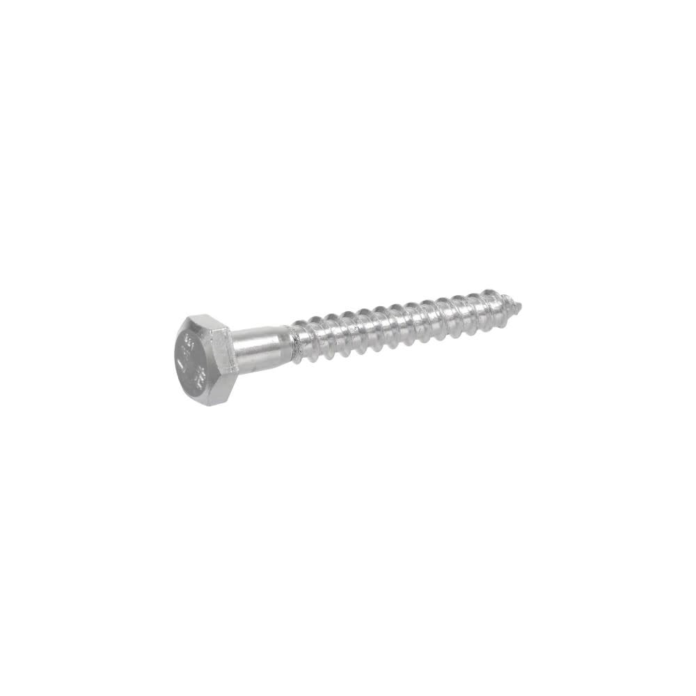 Hillman 1/4-20 x 5″ Zinc Hex Lag Screw 100pk - Ascmtools