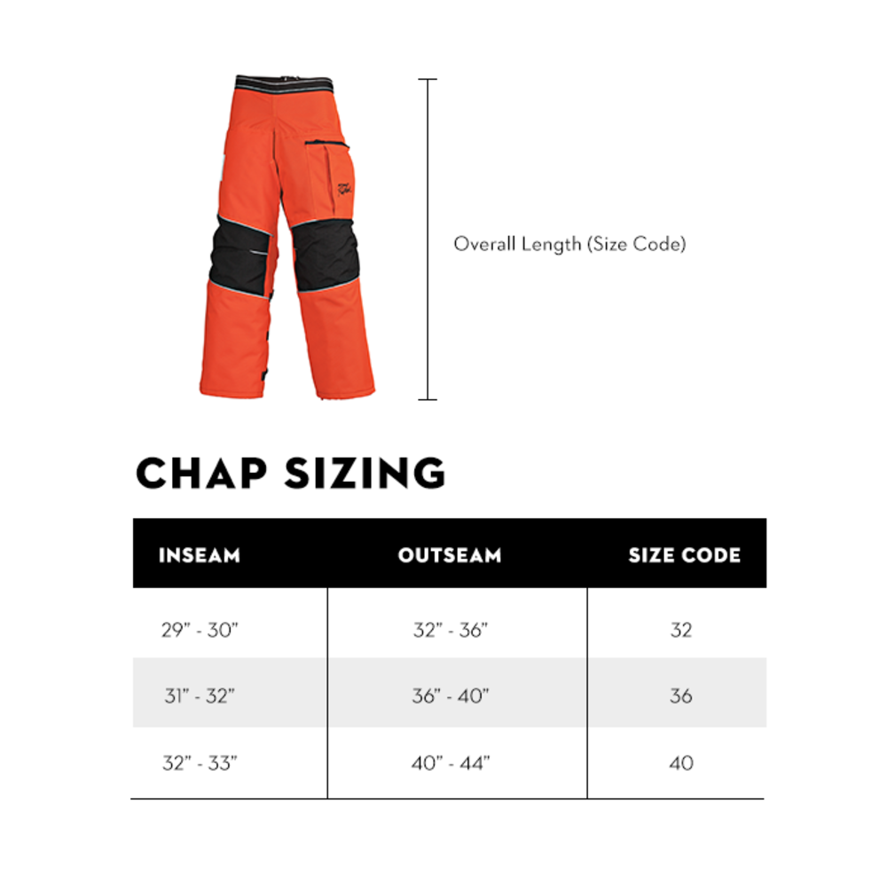 Stihl 36″ 6 Layer Apron Chaps – Black - Ascmtools