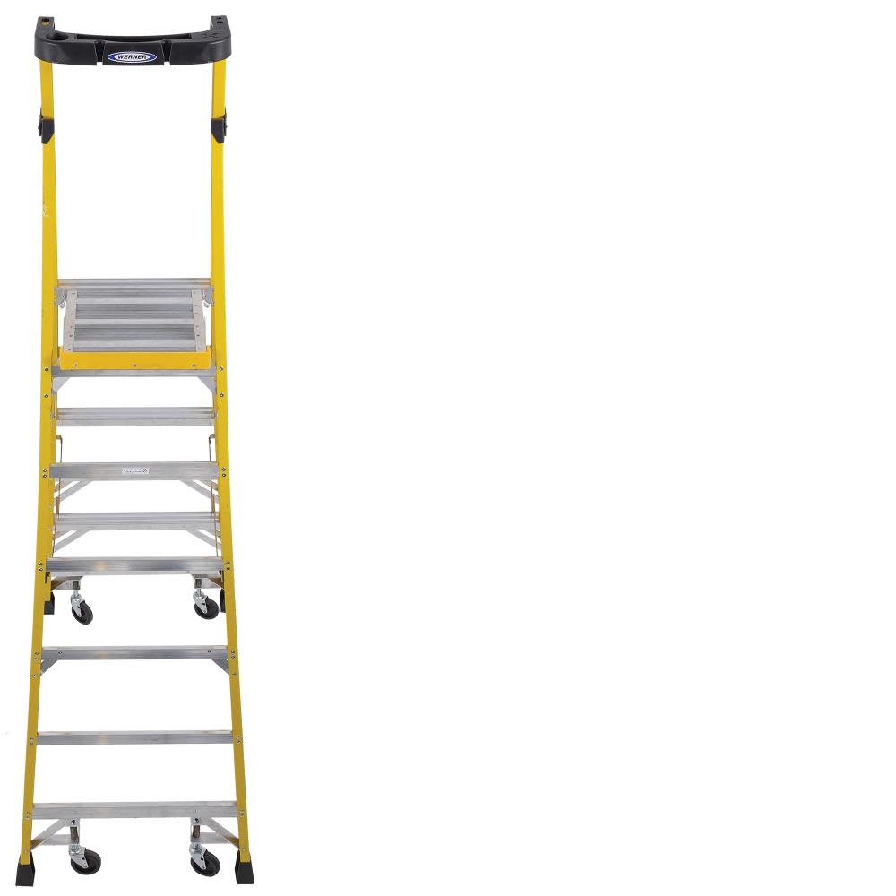 Werner Podium 6-ft Fiberglass 375-lb Type IAA Platform Ladder - Ascmtools