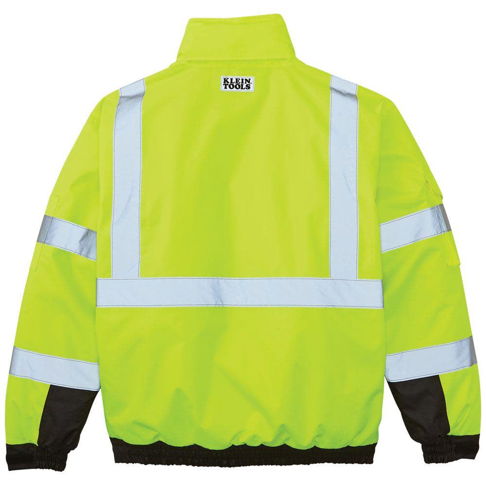 Klein Tools Hi Viz Winter Bomber Jacket Large - Ascmtools