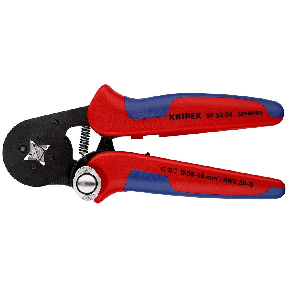 Knipex Crimping Pliers Self Adjusting for Wire Ferrules 180mm - Ascmtools