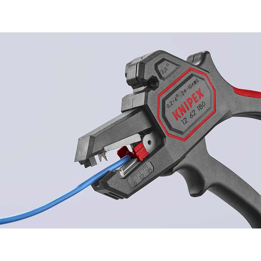 Knipex Insulation Stripper Automatic 180mm 10 to 24 AWG - Ascmtools