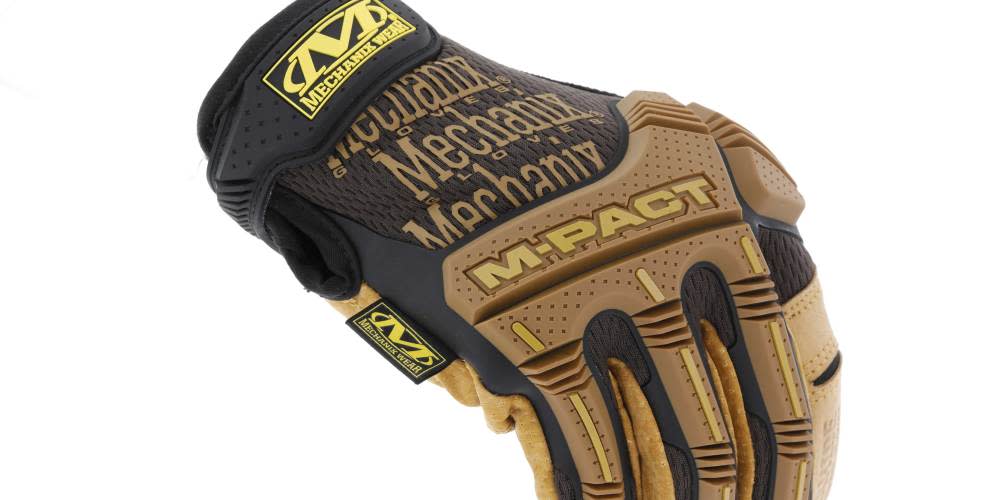 Mechanix Wear Leather M-Pact Gloves Medium - Ascmtools