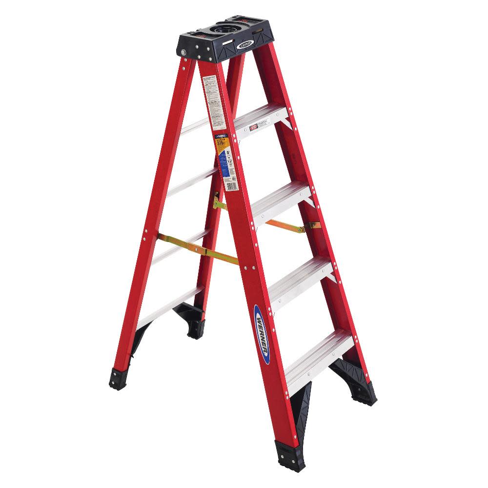 Werner 5 Ft. Type IAA Fiberglass Step Ladder - Ascmtools