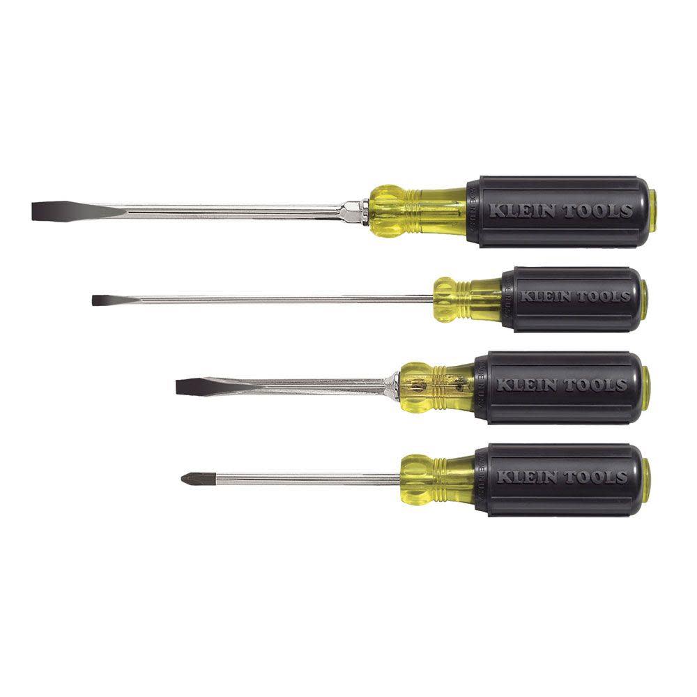 Klein Tools Cushion-Grip Screwdriver Set 4 Pc - Ascmtools