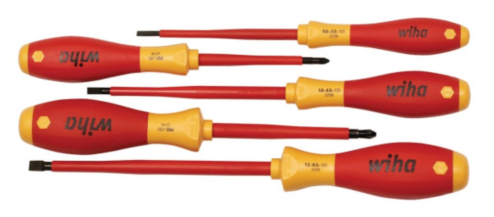 Wiha SoftFinish Screwdriver Set Insulated 5pc - Ascmtools