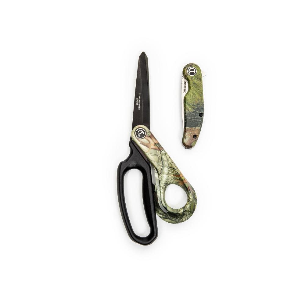 Crescent Wiss Pocket Knife and Shear Set Camo 2pc - Ascmtools