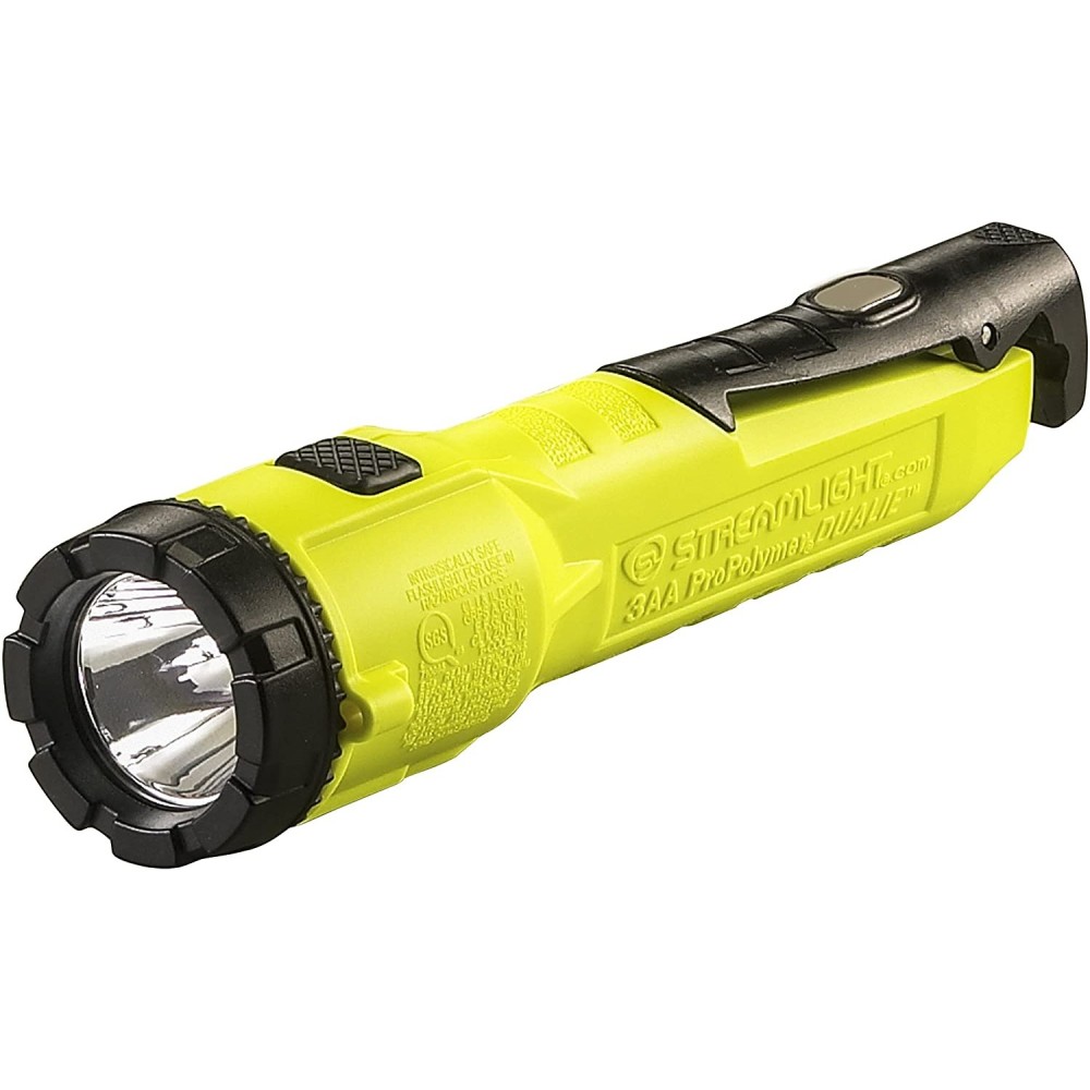 Streamlight Dualie 3AA Yellow Intrinsically Safe Multi-Function Flashlight - Ascmtools