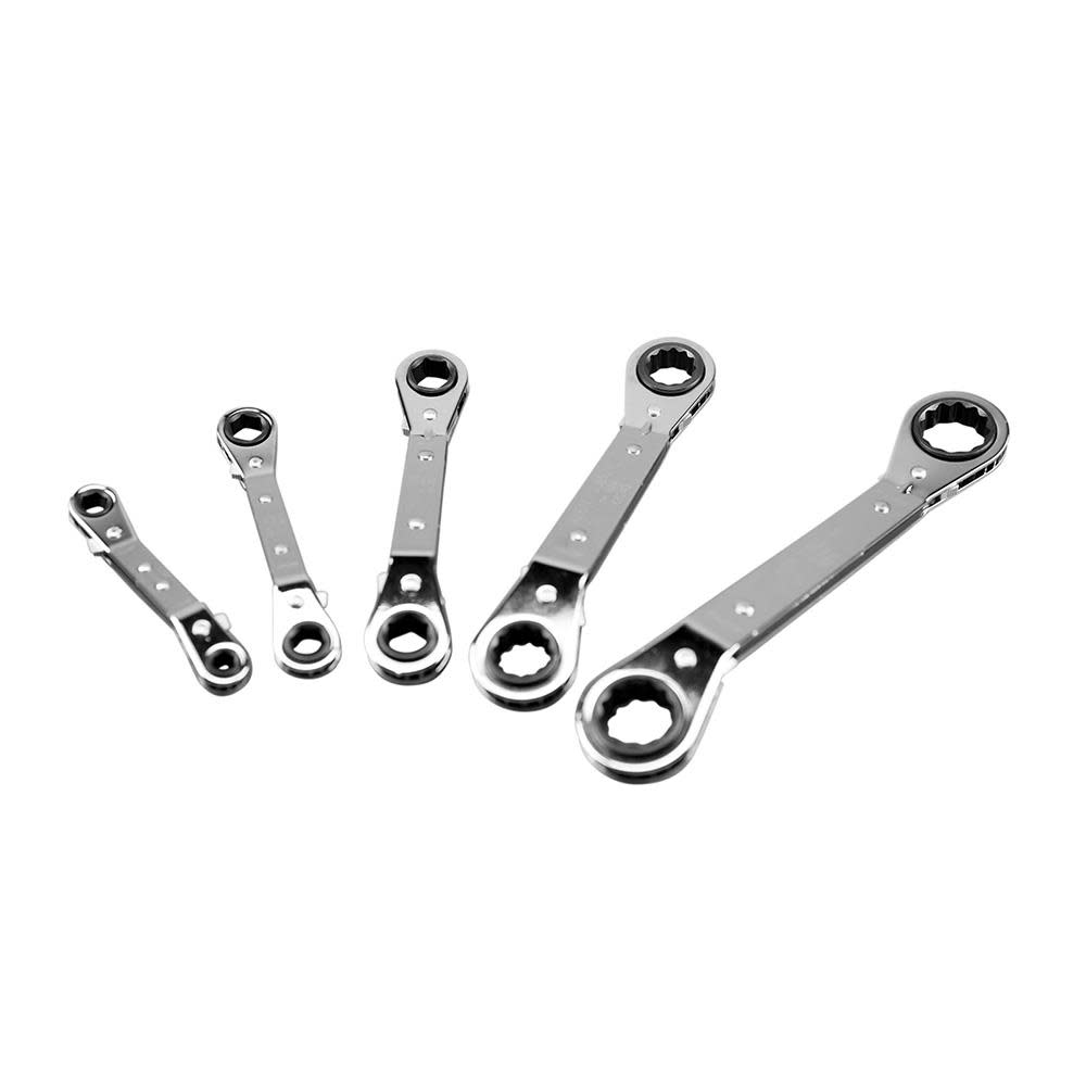 Klein Tools 5 Piece Ratcheting Box Wrench Set - Ascmtools