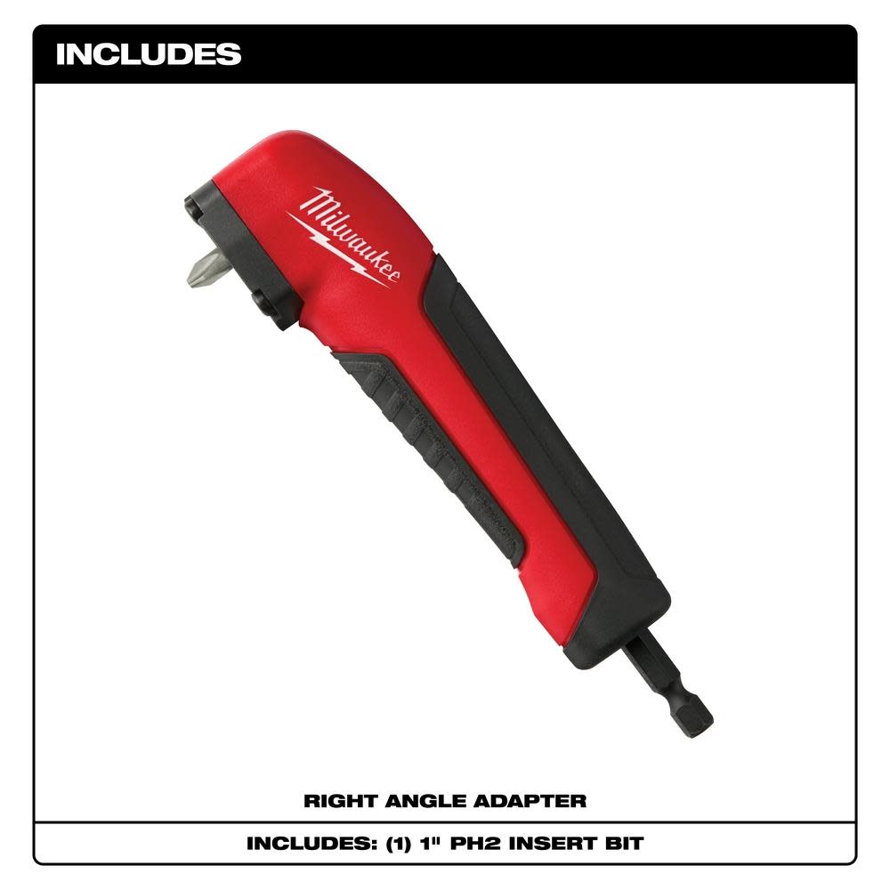 Milwaukee SHOCKWAVE Right Angle Adapter - Ascmtools