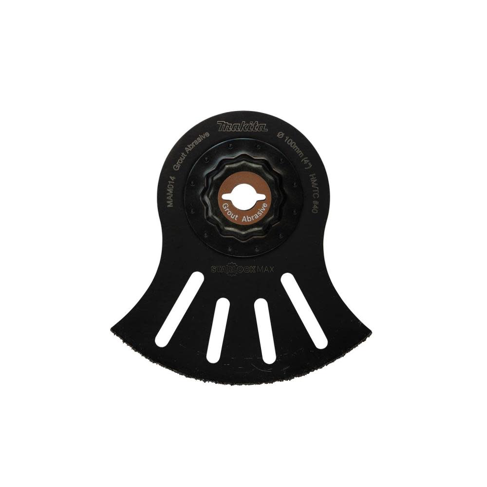 Makita StarlockMax Oscillating Multi Tool 4″ Hard Metal with Tungsten Carbide 40 Grit Segmented Saw Blade - Ascmtools