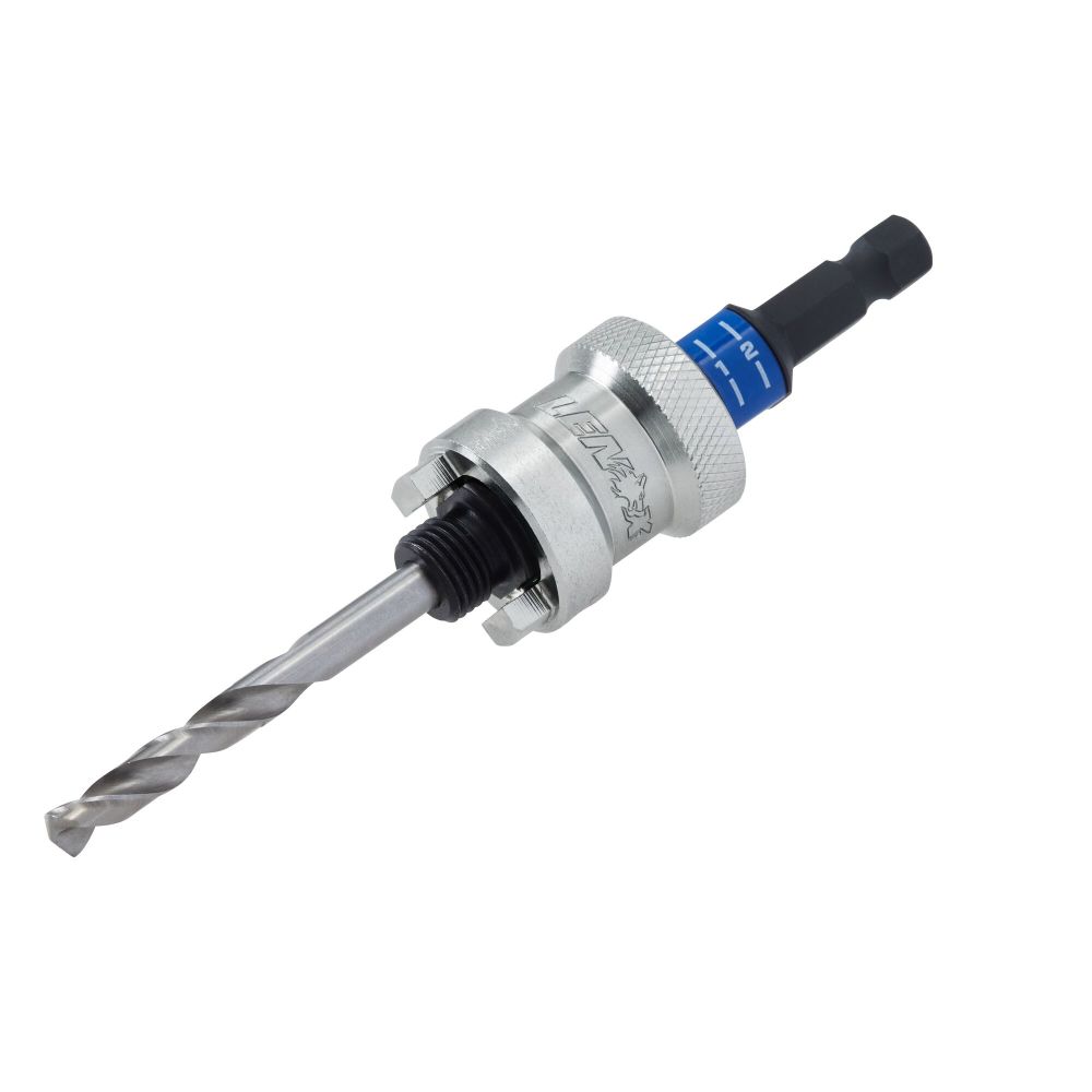 Lenox SNAP-BACK Quick Change Hole Saw Arbor 9/16 – 1 3/16″ 3/8 S - Ascmtools