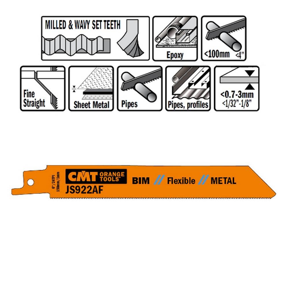 CMT Bi Tri-metal Recip Blade - Ascmtools