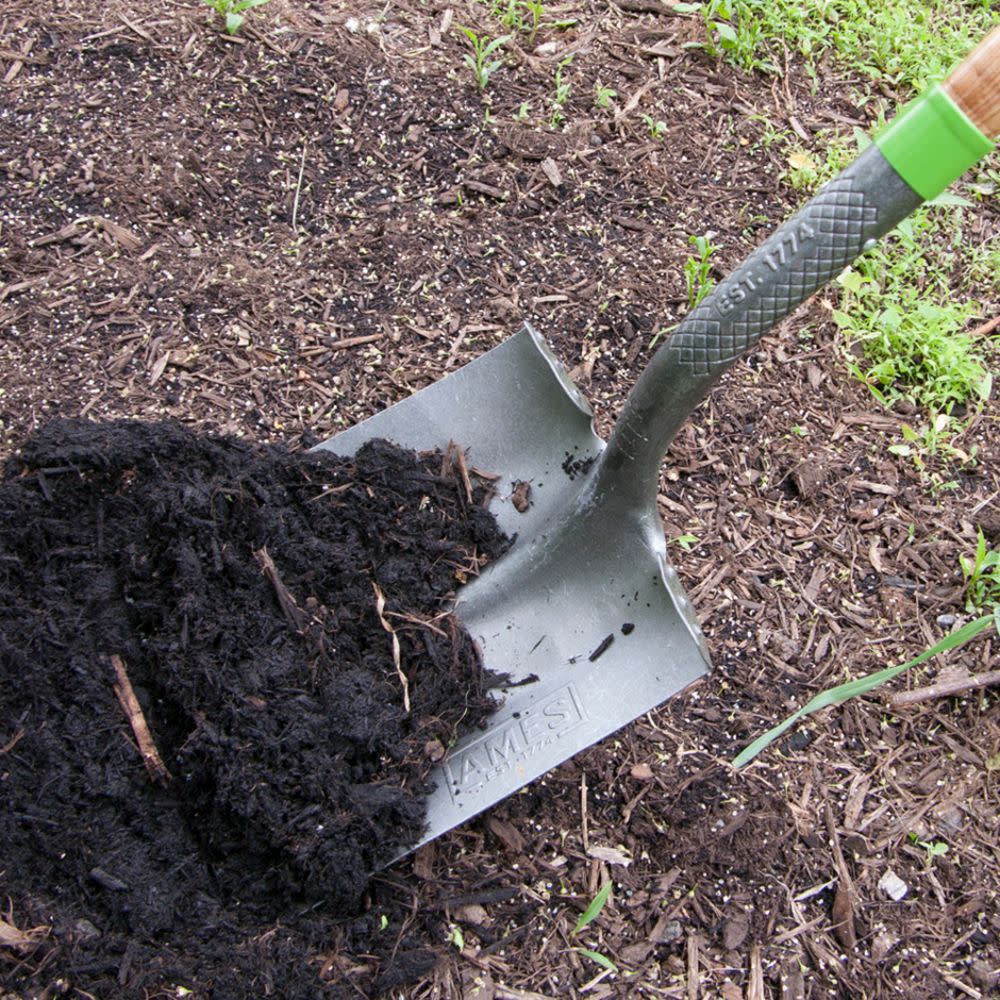 Ames Square Point Shovel with Wood Long-Handle - Ascmtools