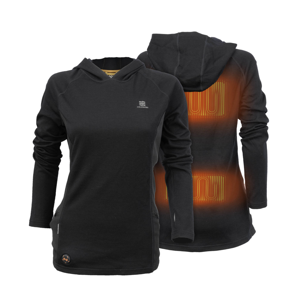 Mobile Warming Merino Heated Baselayer Shirt Womens 7.4V Black XL - Ascmtools