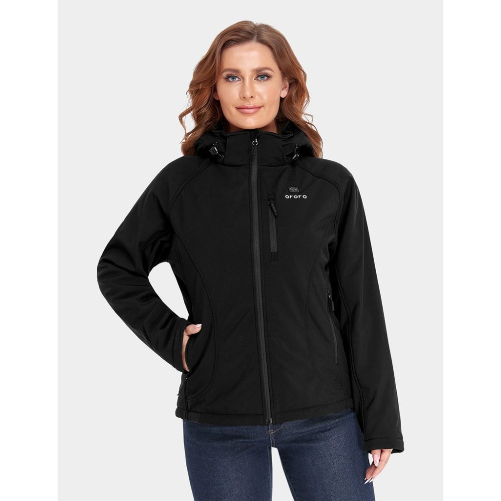 ORORO Womens Black Classic Heated Jacket Kit Small - Ascmtools