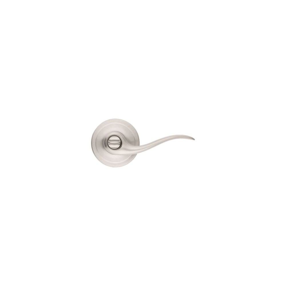 Kwikset Satin Nickel Bed/Bath Tustin Privacy Door Lever - Ascmtools