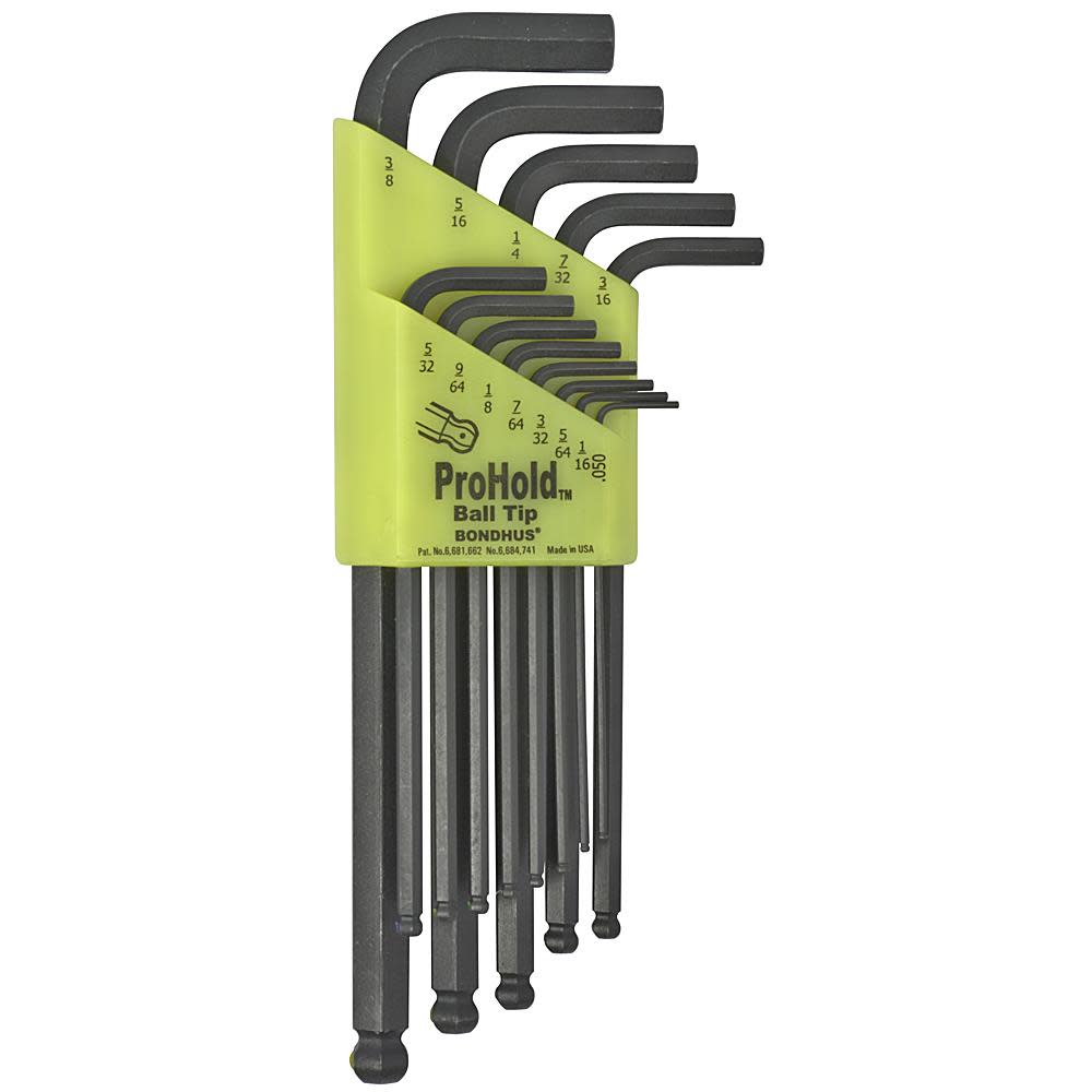 Bondhus Set 13 ProHold Balldriver Lwrench - Ascmtools