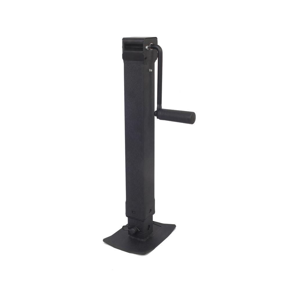 Trailer Valet Blackout 7000 lbs Side Wind Jack Direct Weld – 15 inch travel - Ascmtools