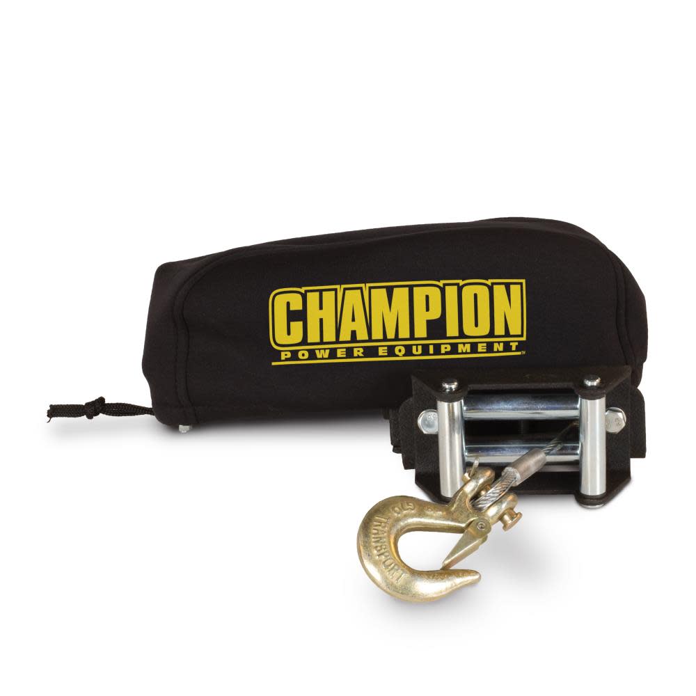 Champion Power Equipment Weather-Resistant Neoprene Storage Cover for Winches 2000-3500 lb. - Ascmtools