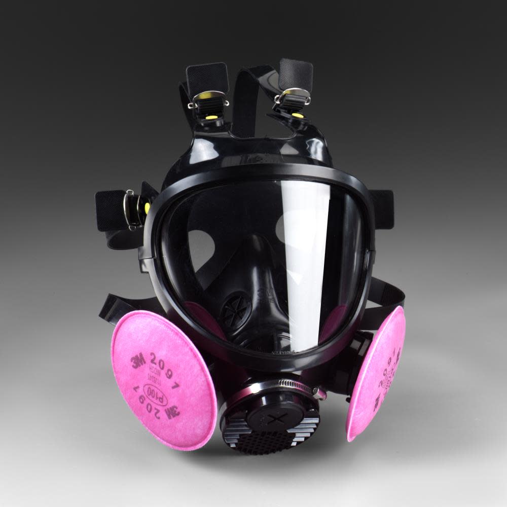 3M Full facepiece Reusable Respirator Large Silicone 1 Ea/Case - Ascmtools