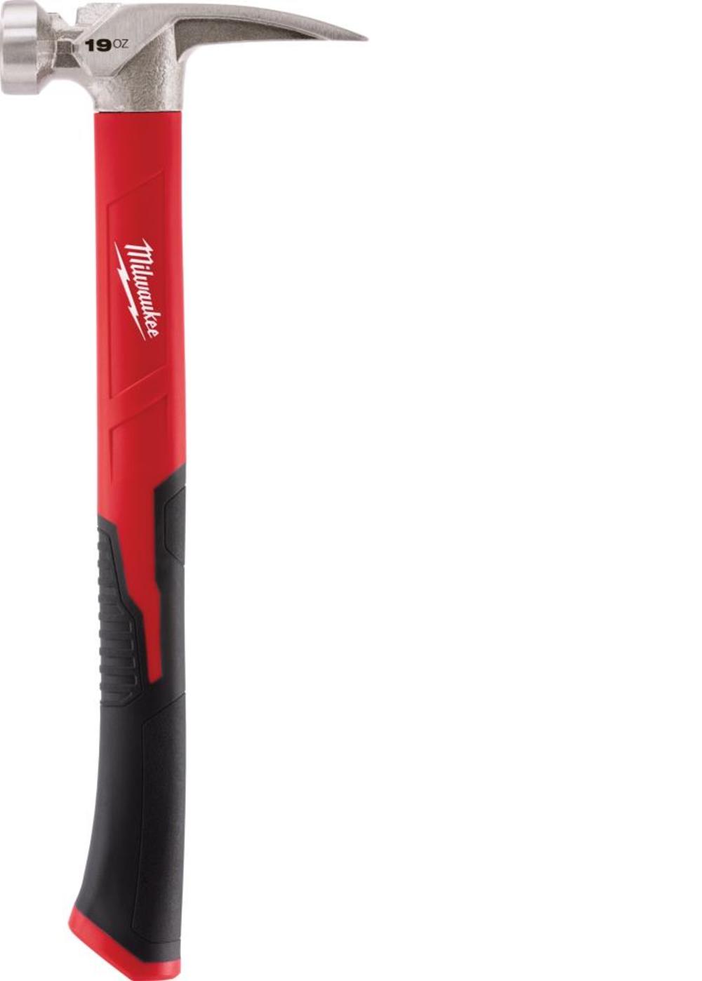 Milwaukee 19 oz Smooth Face Poly/Fiberglass Handle Hammer - Ascmtools