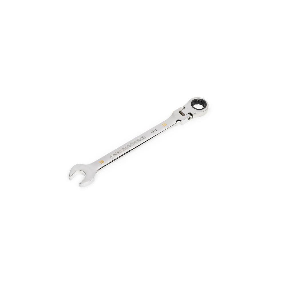 GEARWRENCH 18mm 90T 12 Point Flex Head Ratcheting Combination Wrench - Ascmtools