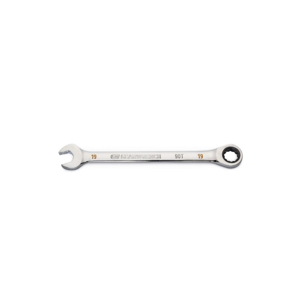 GEARWRENCH 19mm 90T 12 Point Ratcheting Combination Wrench - Ascmtools