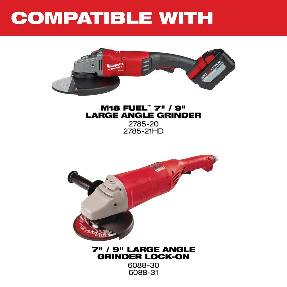 Milwaukee 7 in./ 9 in. Large Angle Grinder Cutting Shroud - Ascmtools