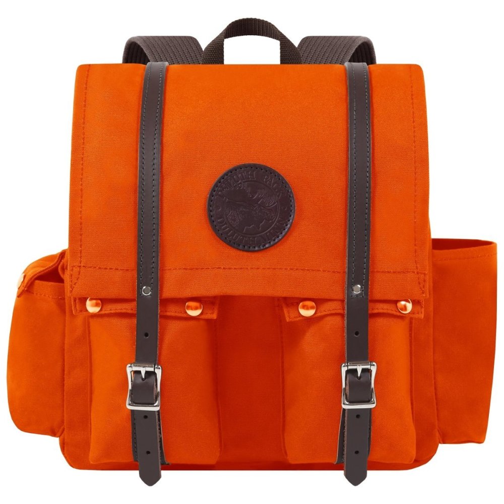 Duluth Pack 15 Liter Capacity Orange Canvas Urban Pack - Ascmtools