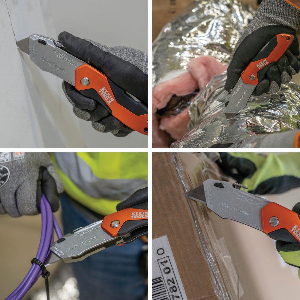 Klein Tools Auto-Loading Folding Utility Knife - Ascmtools