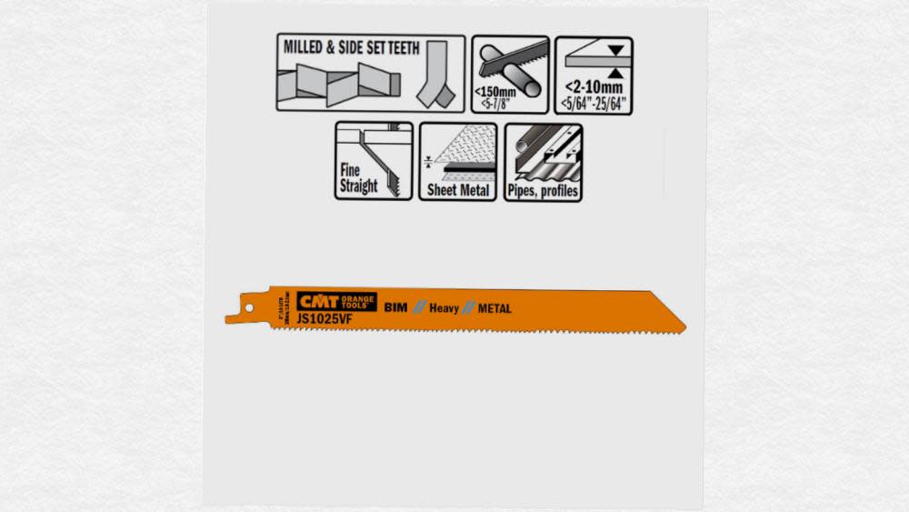 CMT Bi Metal Recip Blade - Ascmtools