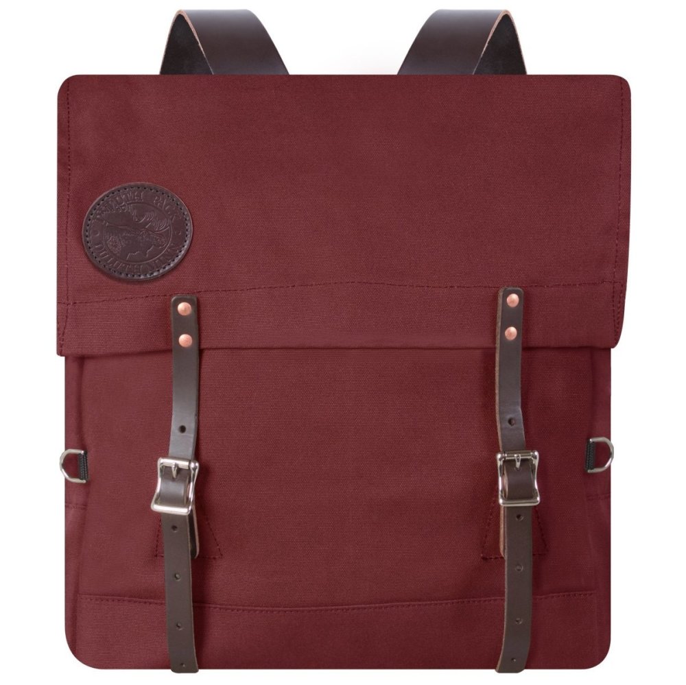 Duluth Pack 64 Liter Capacity Burgundy Canvas Box Style Standard Food Pack - Ascmtools