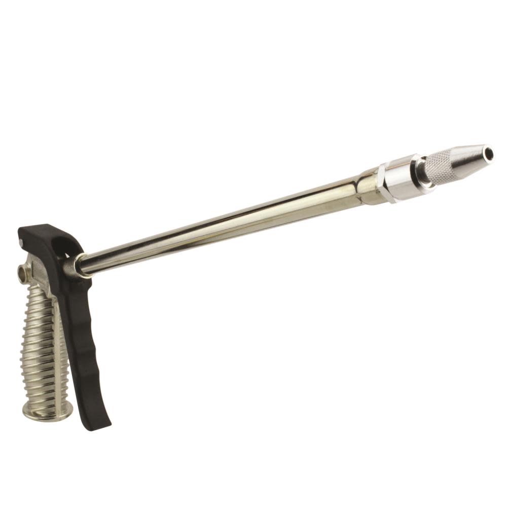 Milton S-182 Turbo Pistol Grip Blow Gun – 10″ Extended Reach and Adjustable Nozzle – 40 CFM – 230 Max PSI - Ascmtools